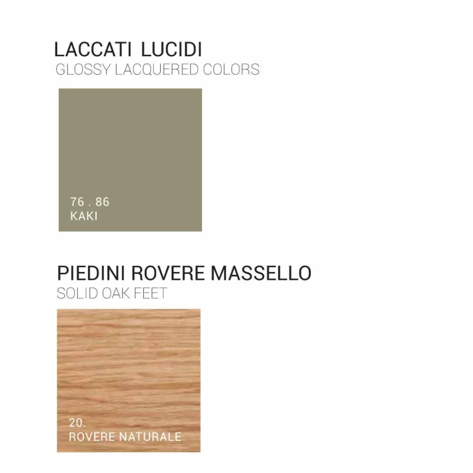 Meuble pour salle de bain avec lavabo en bois laqué 120x85x46cm Ambre, fabriqué en Italie Viadurini