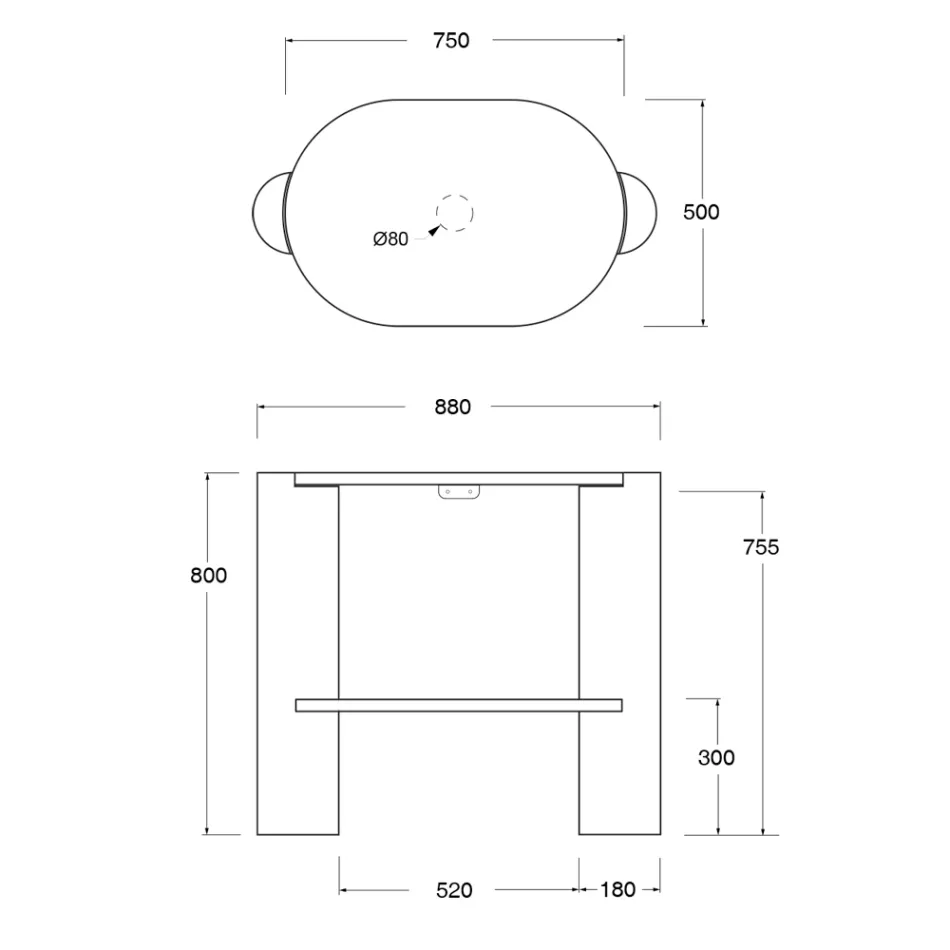 Meuble de salle de bain en céramique de différentes couleurs, fabriqué en Italie - Fille Viadurini
