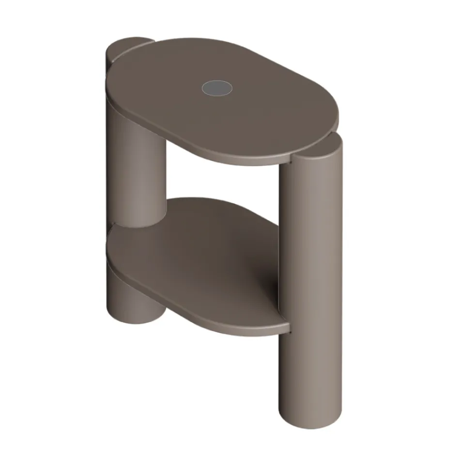 Meuble de salle de bain en céramique de différentes couleurs, fabriqué en Italie - Fille Viadurini