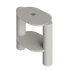 Meuble de salle de bain en céramique de différentes couleurs, fabriqué en Italie - Fille Viadurini