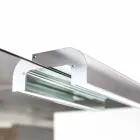 Armoire de salle de bain suspendue moderne avec étagère d'évier et miroir design - Michele Viadurini