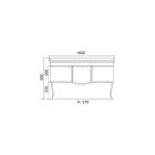 Meuble de Salle de Bain Unicolore avec Vasque en Céramique Blanche - Candy Viadurini