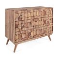 Commode design en bois de Sesham avec 3 tiroirs Homemotion - Fregene