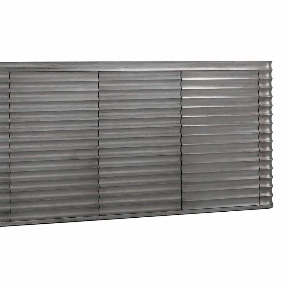 Mobile avec 4 portes en bois moulé conception, L230xP49 cm, Dana Viadurini