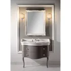 Meuble laqué brillant avec deux tiroirs et lavabo Made in Italy - Candy Viadurini