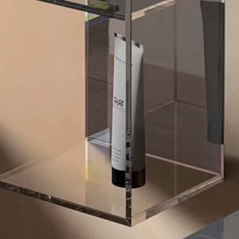 Unité de rangement moderne à 3 compartiments, L180xH900 mm, Adelia Viadurini