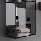 Meuble pour salle de bain 4 compartiments, L300x H1400 mm, Adelia Viadurini