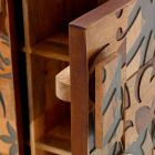 Armoire design à deux portes en bois de manguier, Cellara Viadurini