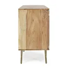 Buffet Mobile en Bois d'Acacia 3 Portes Design Ethnique Homemotion - Carla Viadurini