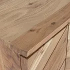 Buffet Mobile en Bois d'Acacia 3 Portes Design Ethnique Homemotion - Carla Viadurini