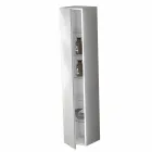 Meuble de salle de bain colonne 6 tablettes avec porte en 4 finitions - Antanta Viadurini