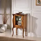 Meuble de salon classique avec 1 porte en verre ou en bois Made in Italy - Londres Viadurini
