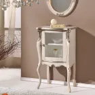 Meuble de salon classique avec 1 porte en verre ou en bois Made in Italy - Londres Viadurini