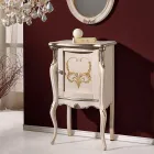 Meuble de salon classique avec 1 porte en verre ou en bois Made in Italy - Londres Viadurini