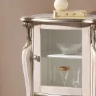 Meuble de salon classique avec 1 porte en verre ou en bois Made in Italy - Londres Viadurini