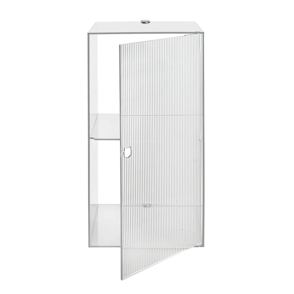 Armoire de salle de bain murale en plexiglas, disponible en 4 coloris, fabriquée en Italie - Ligea Viadurini