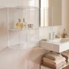 Armoire de salle de bain murale en plexiglas, disponible en 4 coloris, fabriquée en Italie - Ligea Viadurini