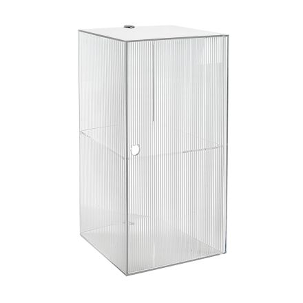 Armoire de salle de bain murale en plexiglas, disponible en 4 coloris, fabriquée en Italie - Ligea Viadurini