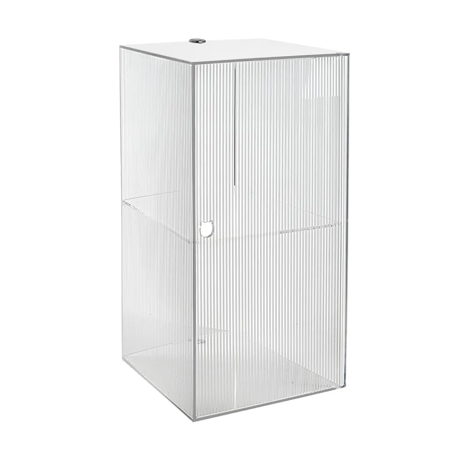 Armoire de salle de bain murale en plexiglas, disponible en 4 coloris, fabriquée en Italie - Ligea Viadurini