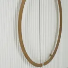 Meuble ovale en bois avec plateau et inserts arrondis avec 2 portes - Rachel Viadurini