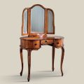 Coiffeuse en bois avec tiroirs et miroir Made in Italy - Luxe