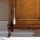 Support de téléphone classique en bois avec porte Made in Italy - Richard Viadurini