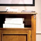 Support de téléphone classique en bois avec porte Made in Italy - Richard Viadurini