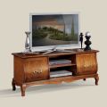 Meuble TV classique en bois avec incrustations Made in Italy - Hastings