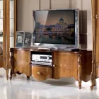 Meuble TV avec 2 portes et tiroir en bois Made in Italy - Caligola Viadurini