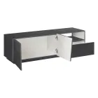 Meuble TV avec 2 portes, un tiroir et un compartiment ouvert Made in Italy - Popilio Viadurini