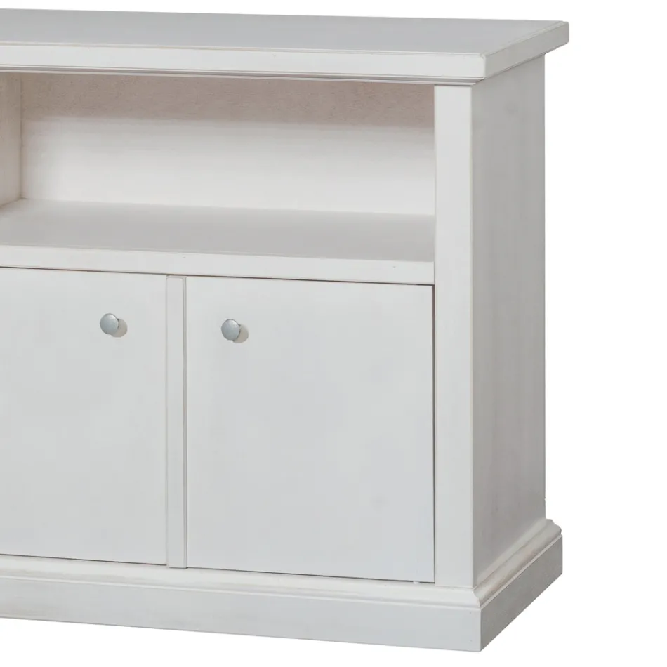 Meuble TV avec compartiment ouvert et 2 portes Made in Italy - Alpan Viadurini