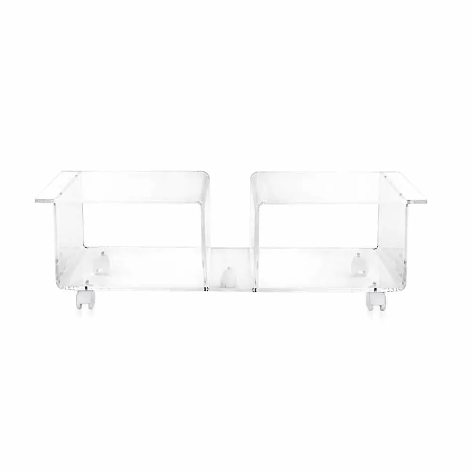 Cabinet TV Plexiglas design moderne Assistant double Viadurini