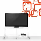 Meuble TV design moderne Magicien plexiglass Viadurini