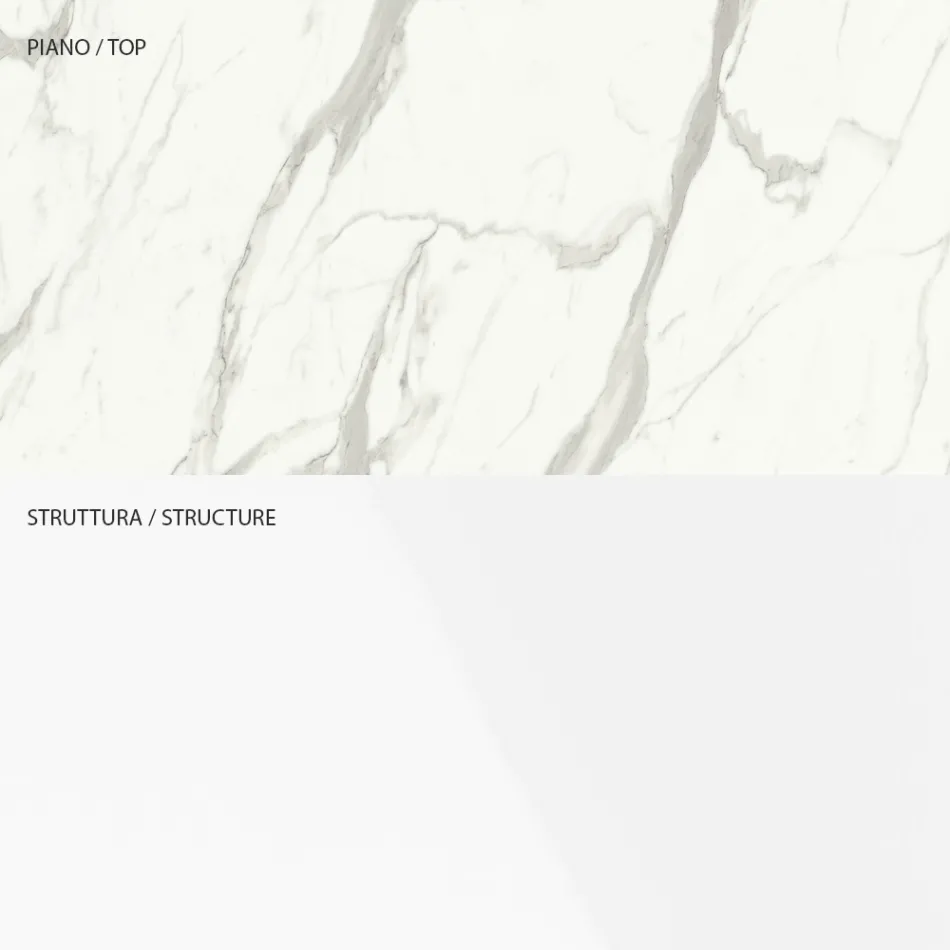 Meuble TV en bois avec 1 porte et 2 tiroirs - Tantalo Viadurini