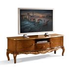 Meuble TV en bois avec pieds de style classique Made in Italy - Chantilly Viadurini