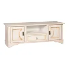 Meuble TV en bois plaqué avec différentes finitions fabriqué en Italie - Purusha Viadurini