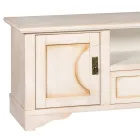 Meuble TV en bois plaqué avec différentes finitions fabriqué en Italie - Purusha Viadurini