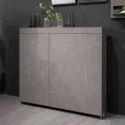 Meuble rotatif multifonctionnel avec meuble TV et table intégrée fabriqué en Italie - Illusione Viadurini