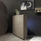 Meuble rotatif multifonctionnel avec meuble TV et table intégrée fabriqué en Italie - Illusione Viadurini