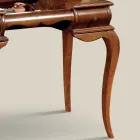 Coiffeuse de maquillage classique en bois de noyer fabriquée en Italie - Hastings Viadurini