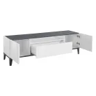 Mobile TV en mélamine 2 chambres et 1 tiroir Made in Italy - Florentino Viadurini