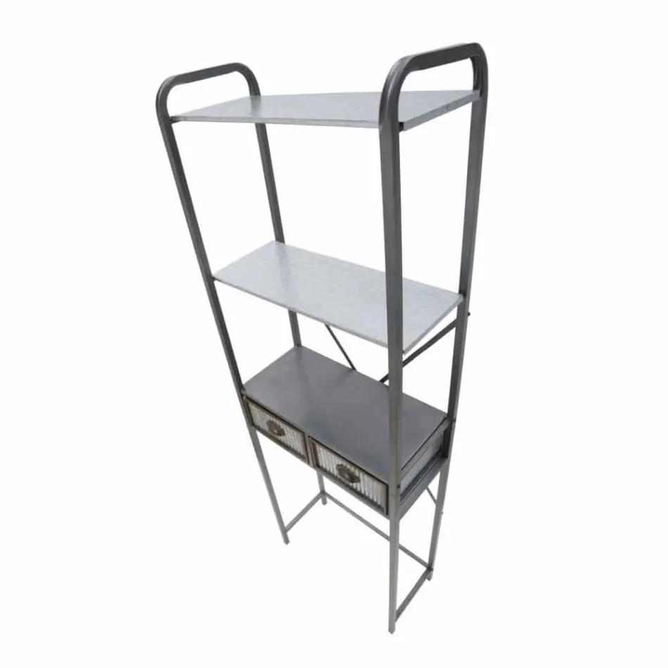 Armoire de salle de bain industrielle en fer au design moderne - Pome Viadurini