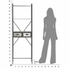 Armoire de salle de bain industrielle en fer au design moderne - Pome Viadurini