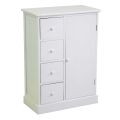 Armoire d'intérieur en bois avec 1 porte et 4 tiroirs - Meduse
