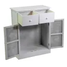 Armoire d'intérieur en bois avec 2 portes et 2 tiroirs - Meduse Viadurini