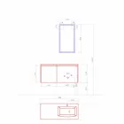 Meubles design suspendus, composition de salle de bain moderne - Callisi9 Viadurini