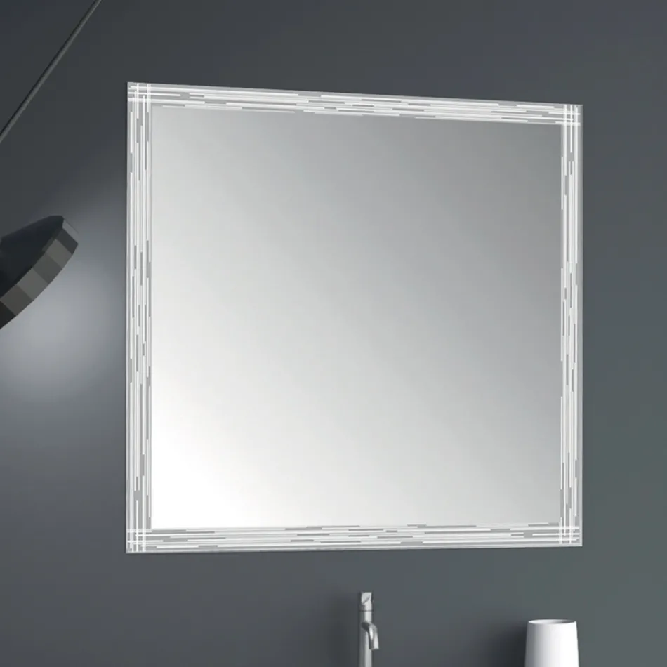 Meuble de salle de bain au sol en métal cuivré et Mdf blanc fabriqué en Italie - Cizco Viadurini