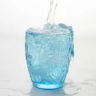 Verres de couleur bleu moderne 6 pièces Service d'eau - Mazara Viadurini