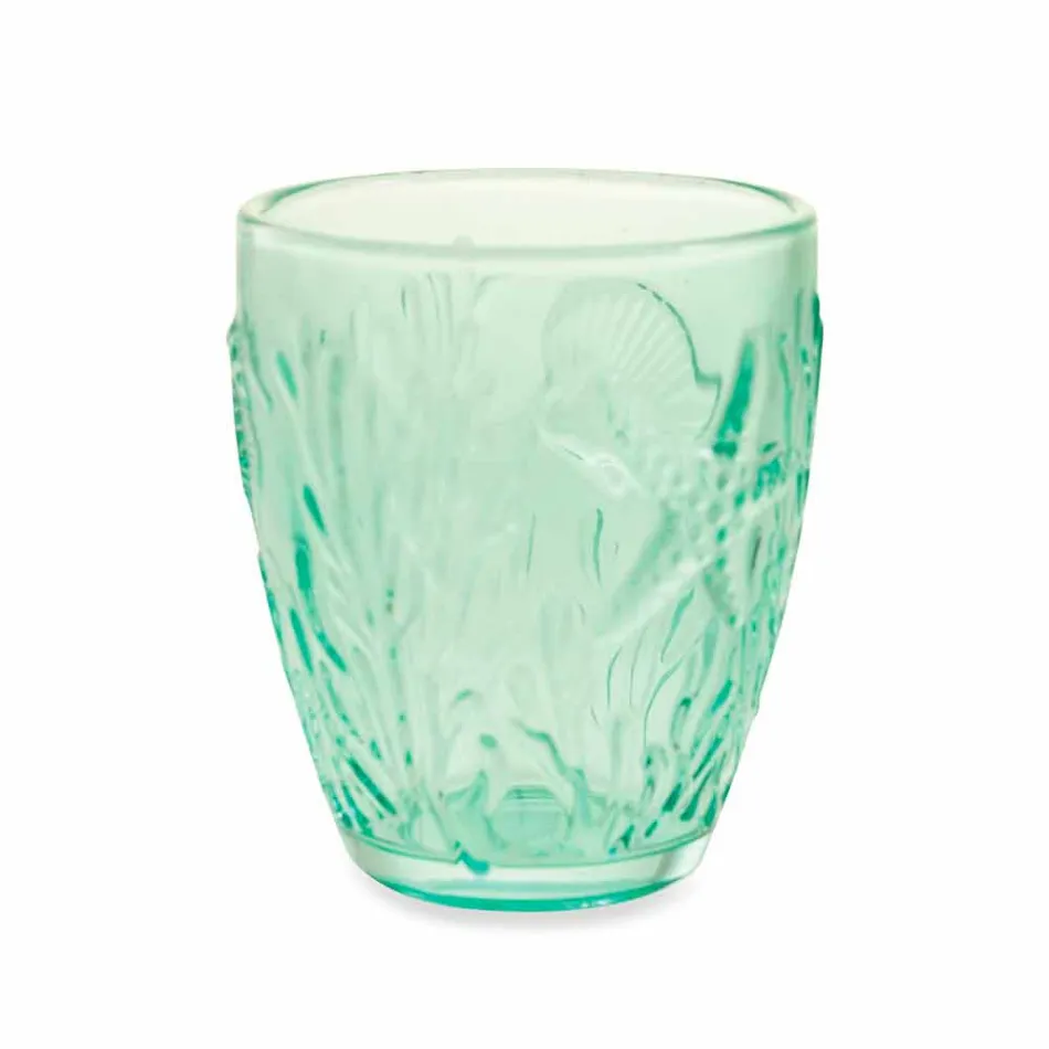 Verres de couleur bleu moderne 6 pièces Service d'eau - Mazara Viadurini