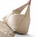 Pouf au design moderne en cuir Bag fabriqué en Italie